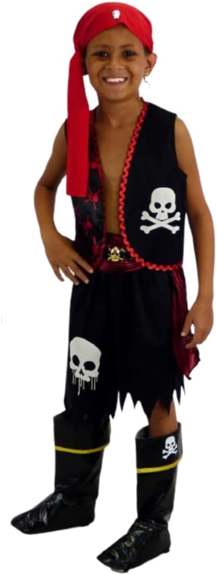 Imagem do produto Fantasia pirata infantil com bandana