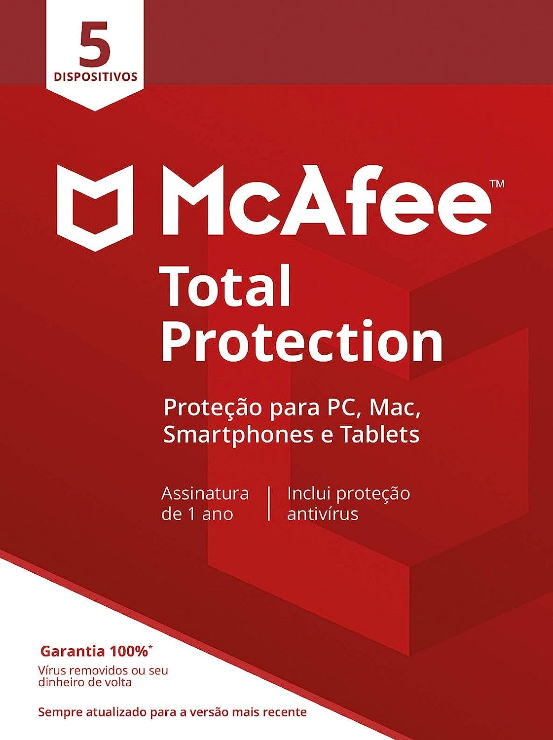 Imagem do produto McAfee Antivírus Total Protection (5 dispositivos)