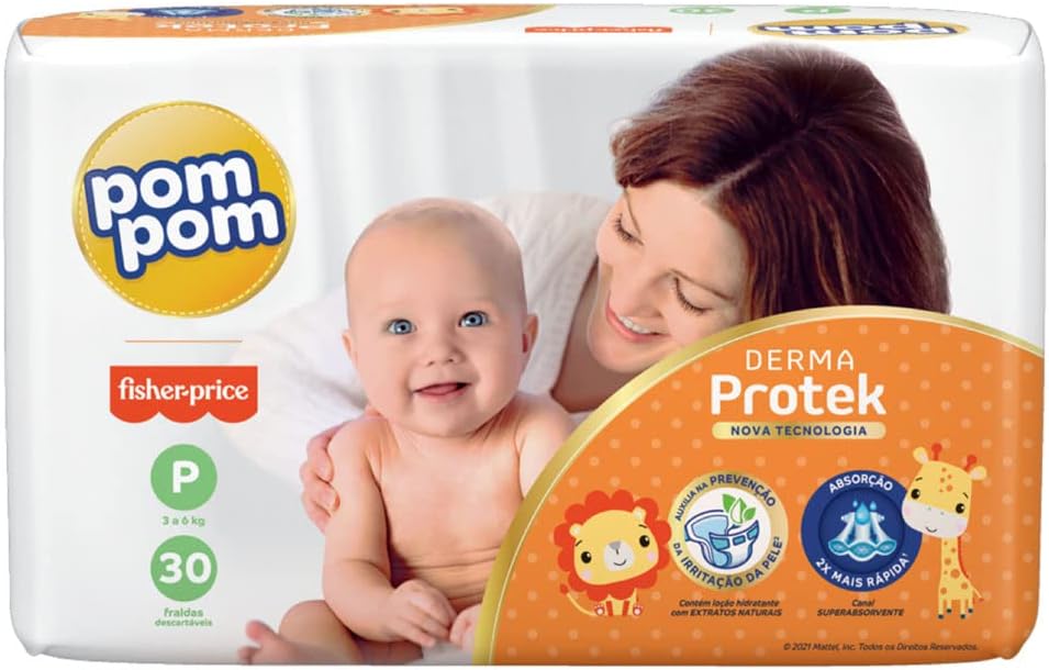 Imagem do produto Pom Pom Fralda tamanho P (30 unidades)