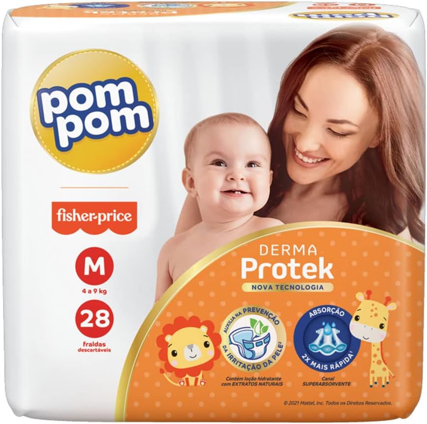 Imagem do produto Pom Pom Fralda tamanho M (28 unidades)