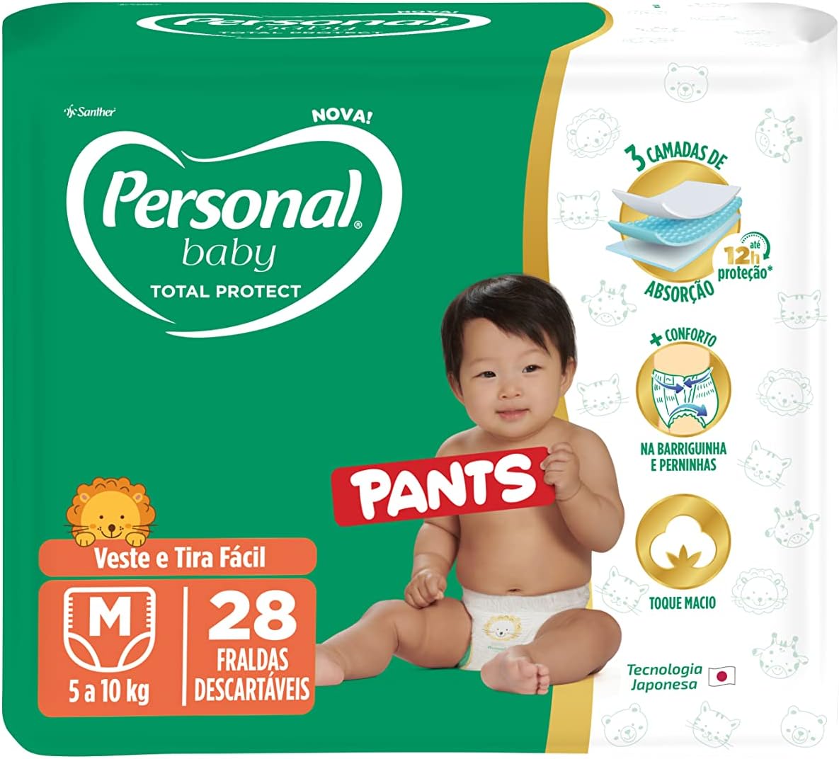 Imagem do produto Personal Baby Fralda tamanho M (28 unidades)