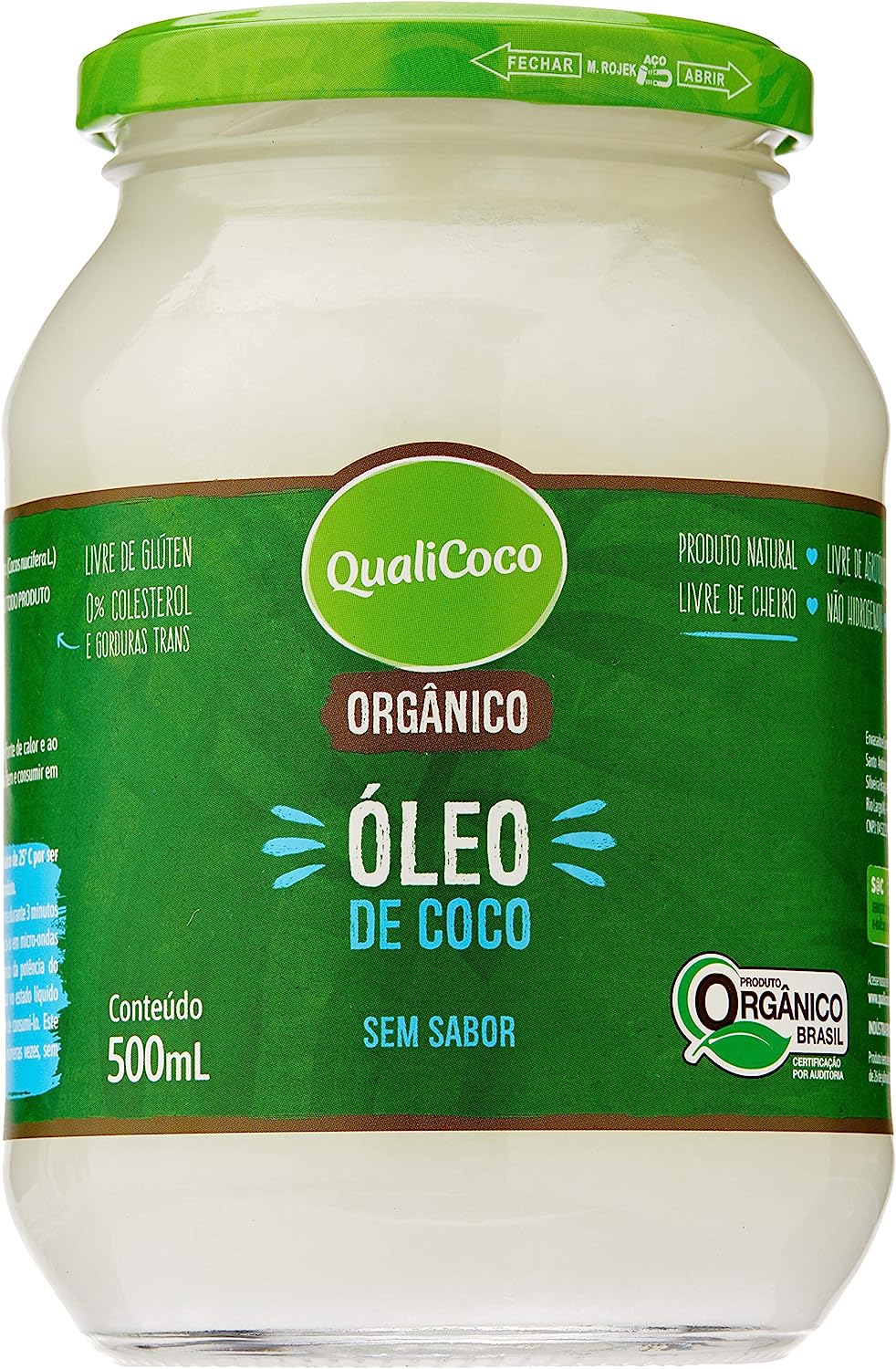 Imagem do produto QualiCoco Óleo de coco sem sabor (500ml)