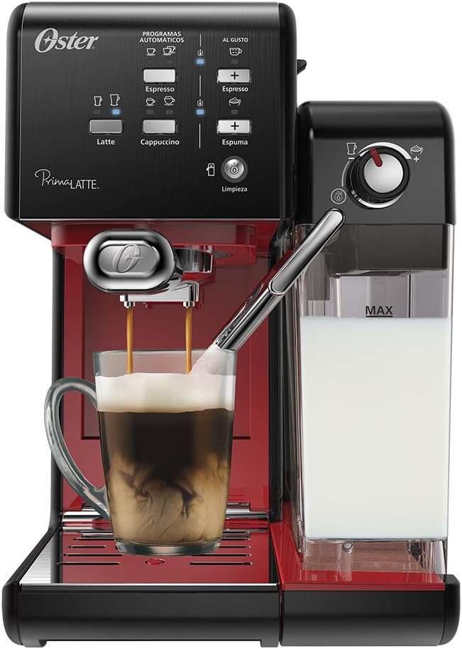 Imagem do produto Oster, PrimaLatte II - Cafeteira Espresso, 127V, Vermelho