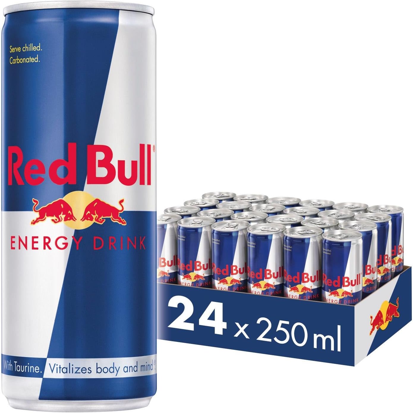 Imagem do produto Red Bull - Bebida energética, 250ml, 24 latas