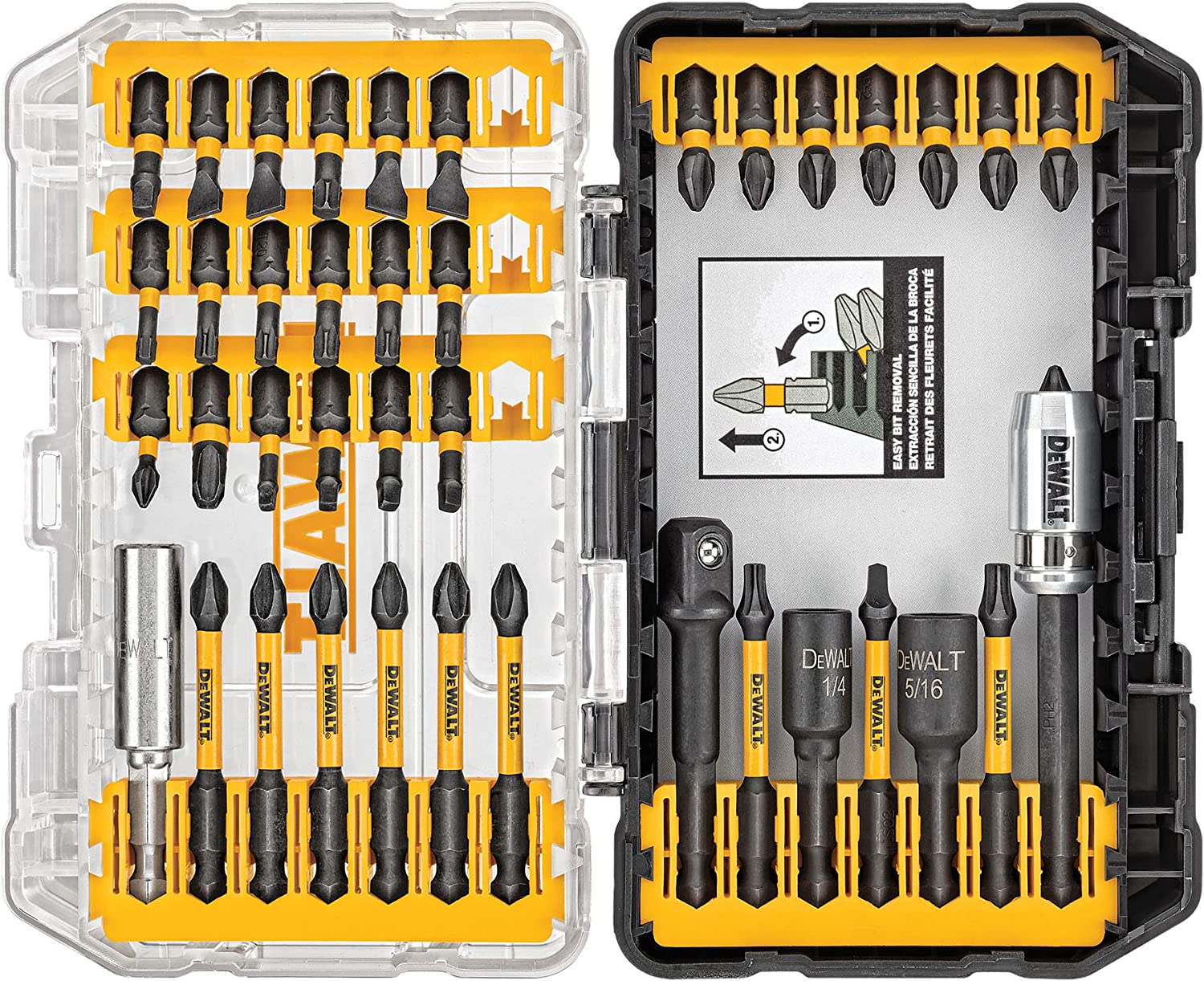 Imagem do produto Conjunto de chaves de fenda DEWALT, Impact Ready, FlextorQ, 40 peças