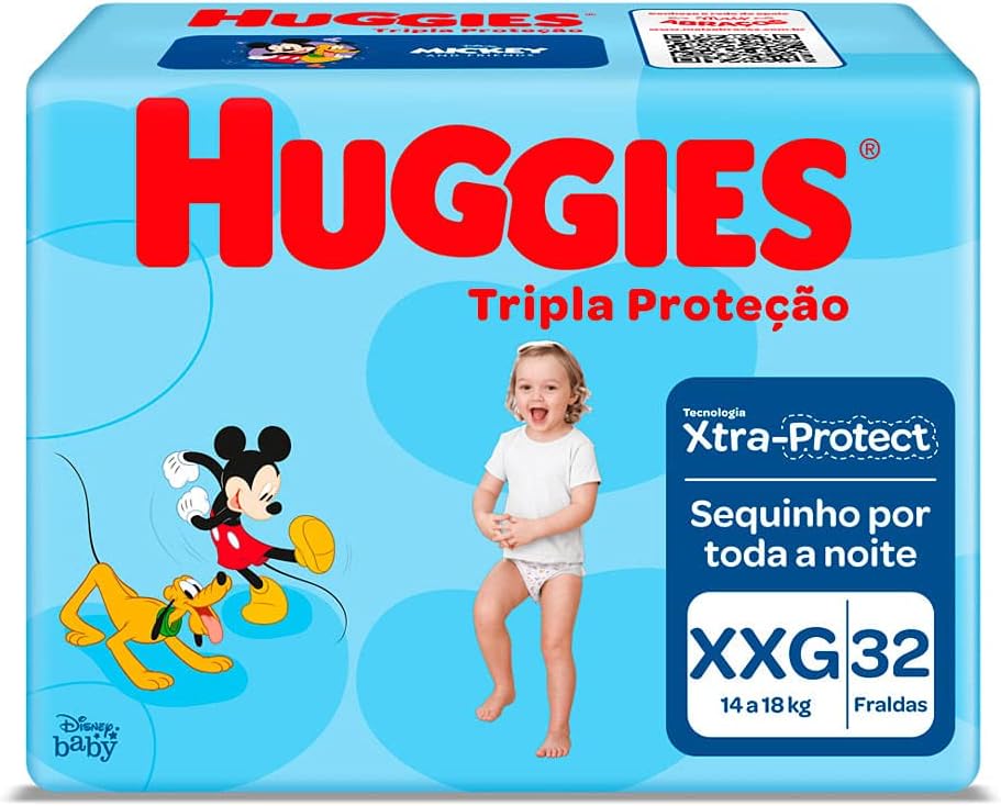 Imagem do produto 32 Fraldas Huggies Tripla Proteção XXG