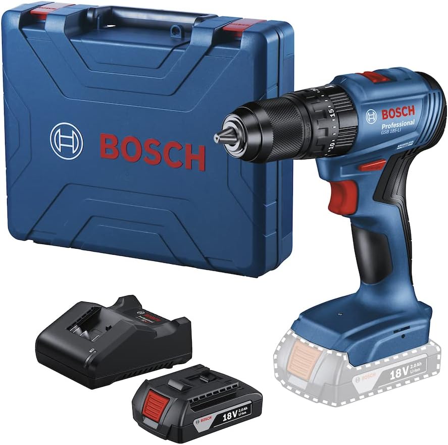 Imagem do produto Furadeira e parafusadeira sem fio 18V - Bosch