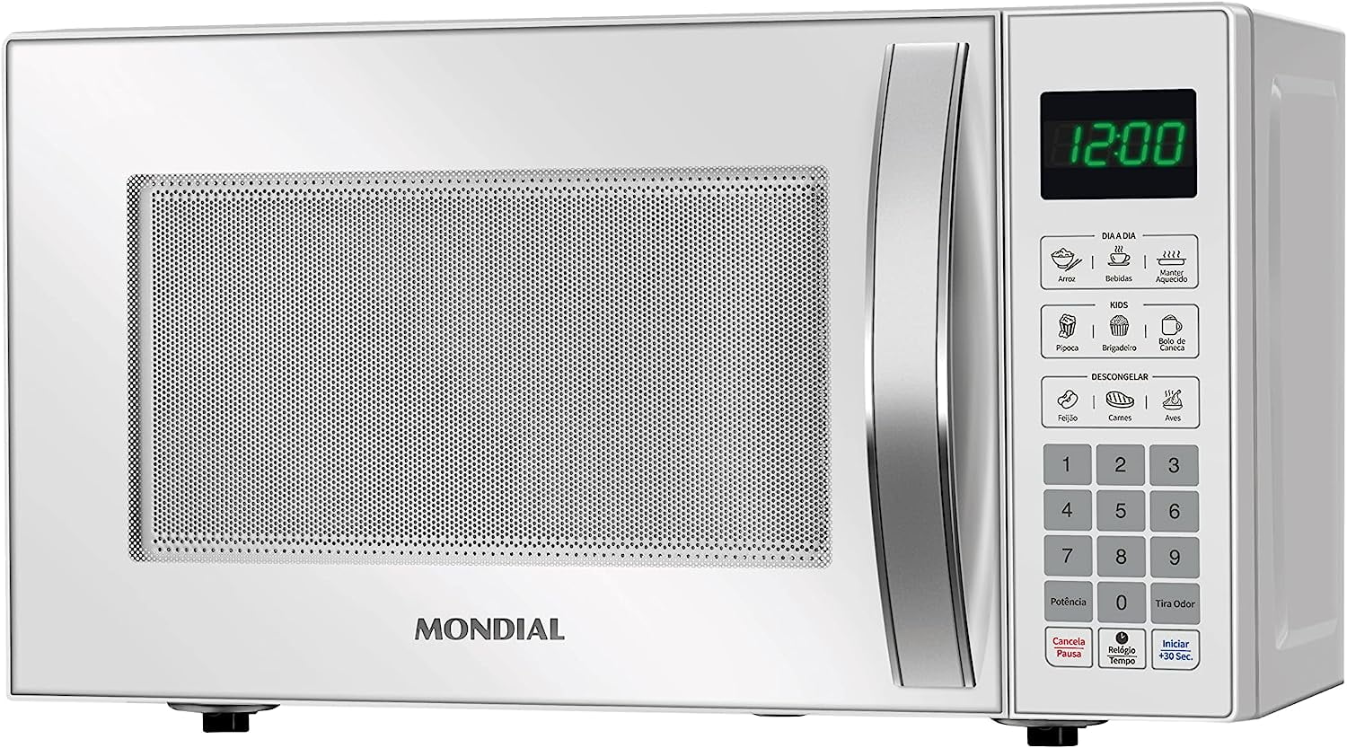 Imagem do produto Micro-Ondas, Mondial, 127V, 1200W, Branco