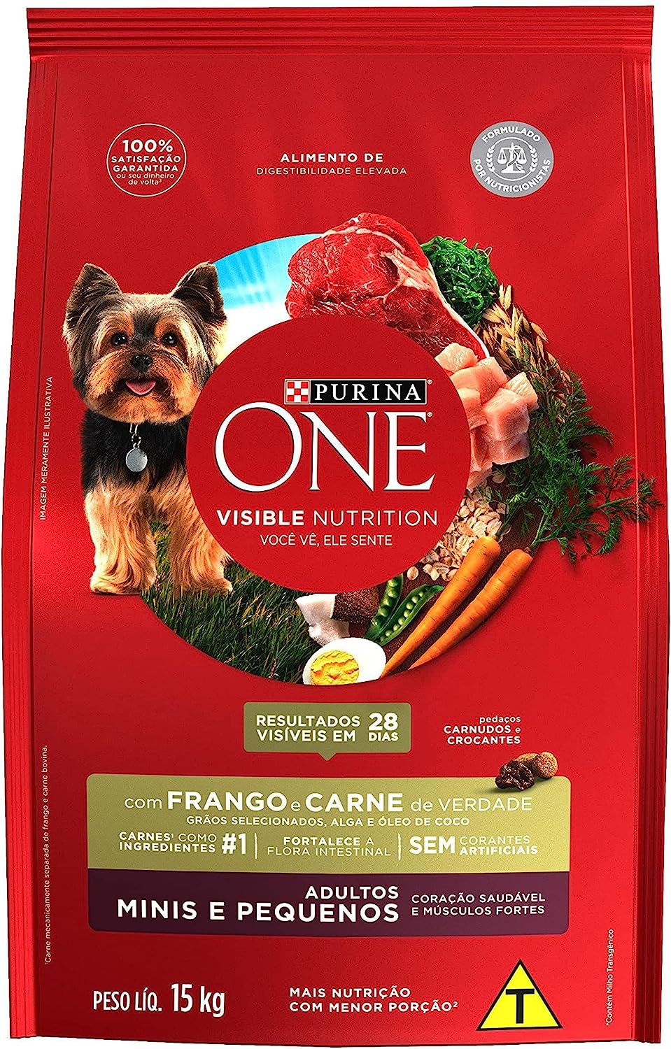 Imagem do produto Ração seca para cães adultos minis Nesltlé® Purina® ONE® (15kg)