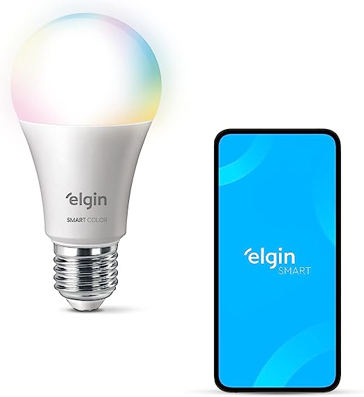 Imagem do produto Lâmpada Inteligente Smart Color 10W Elgin RGB Wi-Fi