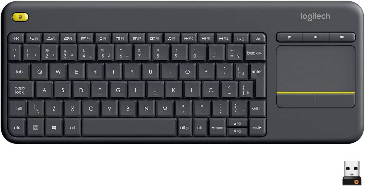 Imagem do produto Logitech K400 Plus TV - Teclado sem fio com Touchpad Integrado, Conexão USB