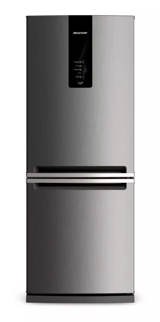 Geladeira frost free Brastemp BRE57A inox com freezer 443L 127V