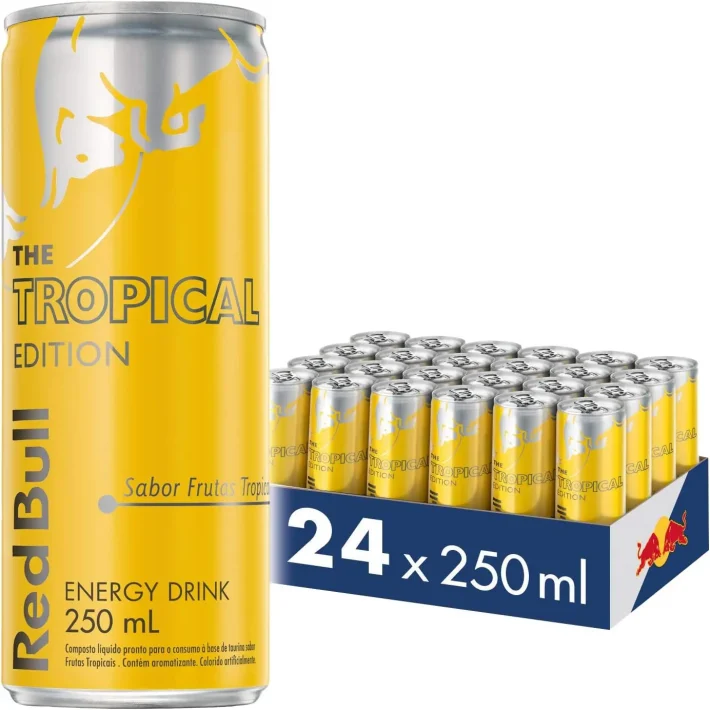 Red Bull - Energético Energy Drink Tropical (24 latas)