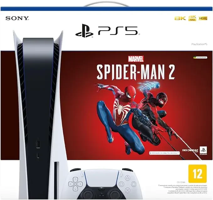 Imagem do produto Console PlayStation 5 + Marvel's Spider Man 2